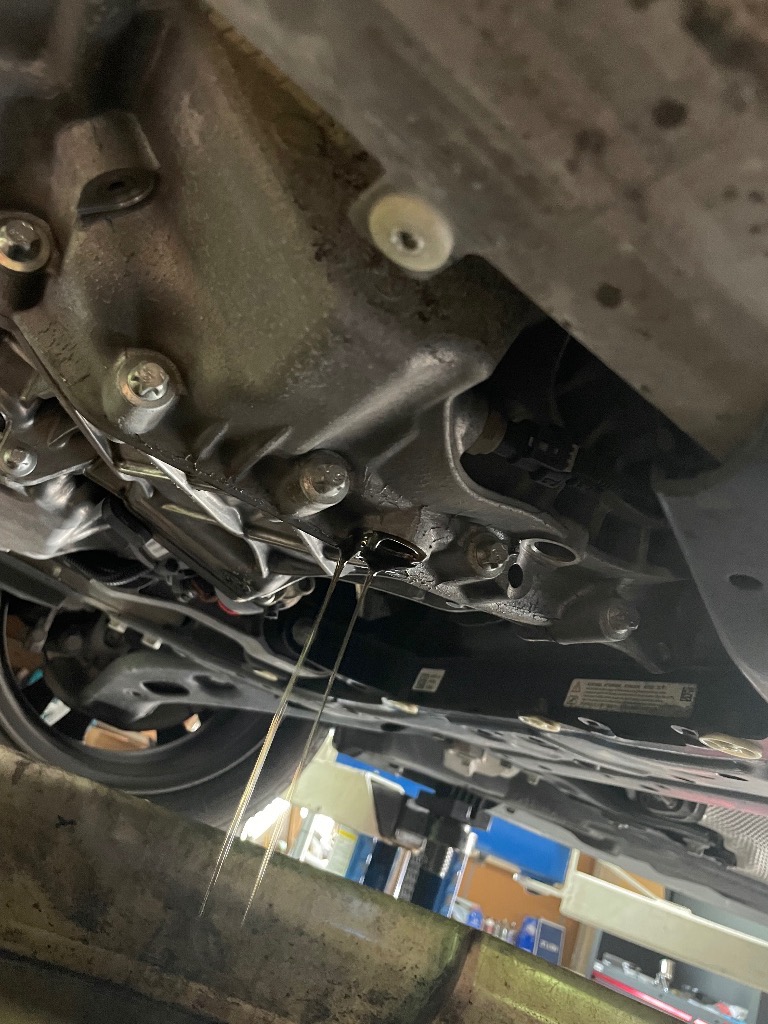 ドライブトレーン警告とトランスミッションオイル交換F55　MINI　ONE　ヴィクトリア